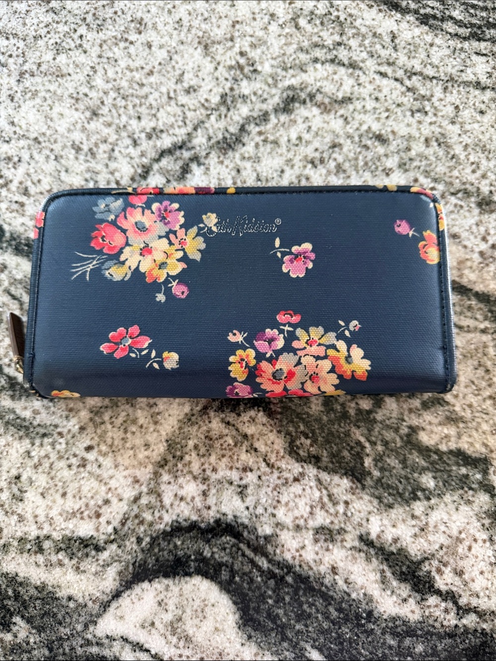 Cath Kidston Women's Navy Floral‎ Zip Wallet